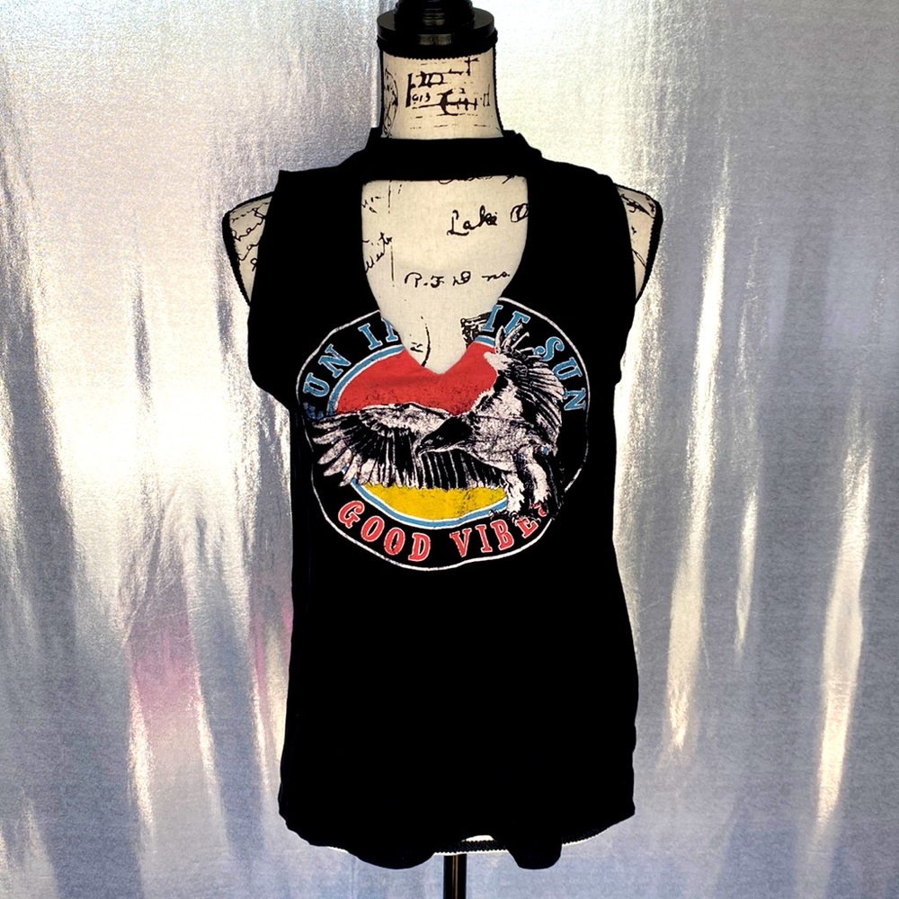 Cut Out Black T-shirt